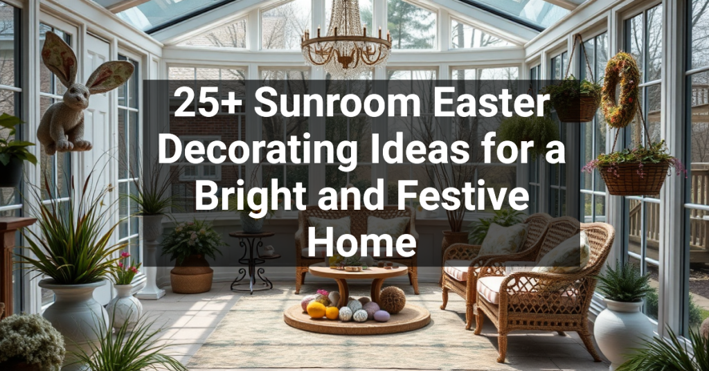 25+ Sunroom Easter Decorating Ideas for a Bright and Festive Home