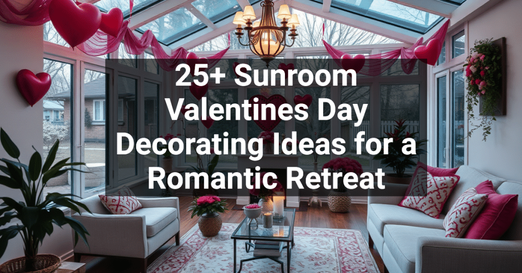 25+ Sunroom Valentines Day Decorating Ideas for a Romantic Retreat