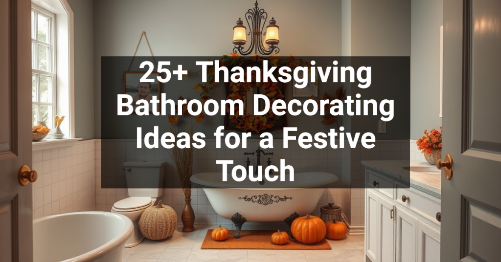 25+ Thanksgiving Bathroom Decorating Ideas for a Festive Touch