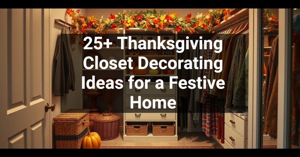 25+ Thanksgiving Closet Decorating Ideas for a Festive Home