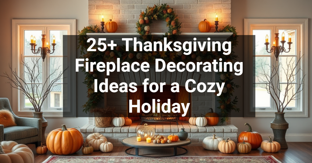 25+ Thanksgiving Fireplace Decorating Ideas for a Cozy Holiday