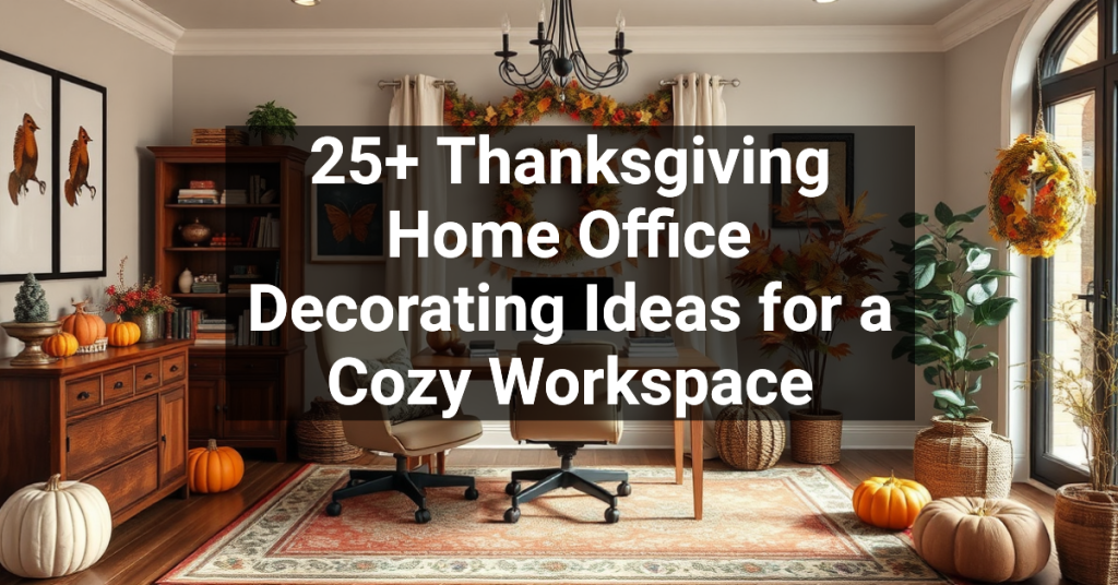 25+ Thanksgiving Home Office Decorating Ideas for a Cozy Workspace