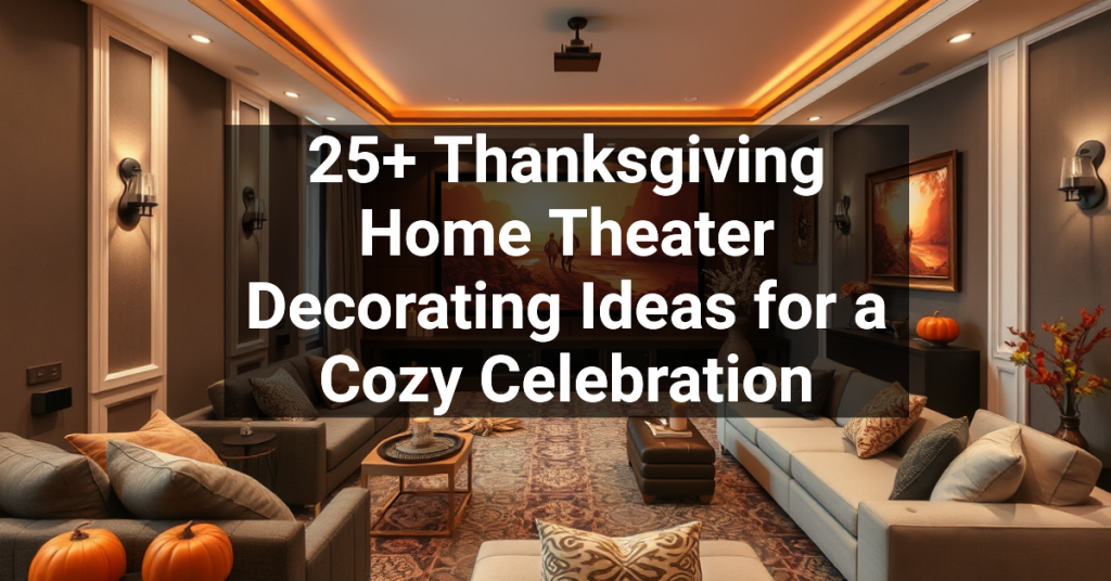 25+ Thanksgiving Home Theater Decorating Ideas for a Cozy Celebration