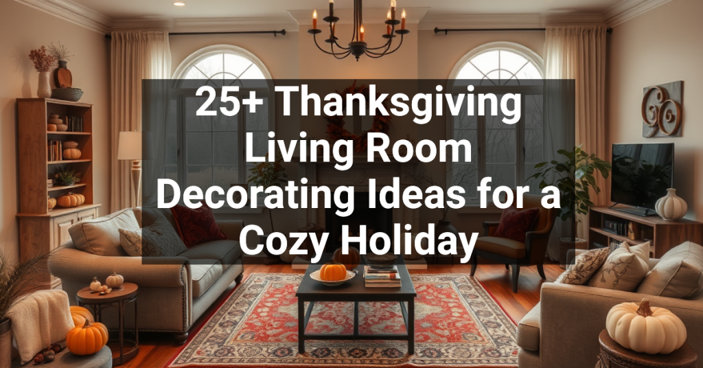 25+ Thanksgiving Living Room Decorating Ideas for a Cozy Holiday