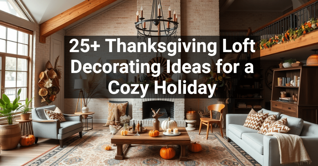 25+ Thanksgiving Loft Decorating Ideas for a Cozy Holiday