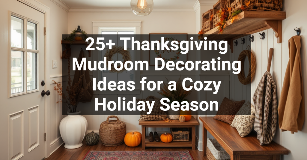 25+ Thanksgiving Mudroom Decorating Ideas for a Cozy Holiday Season