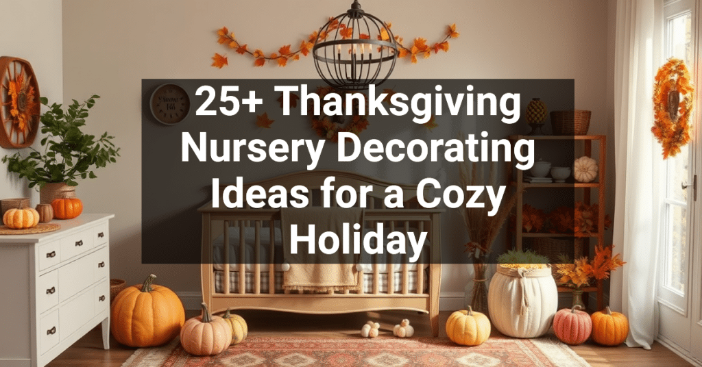 25+ Thanksgiving Nursery Decorating Ideas for a Cozy Holiday