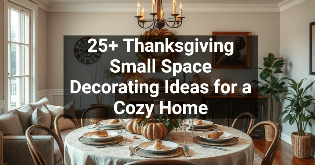 25+ Thanksgiving Small Space Decorating Ideas for a Cozy Home