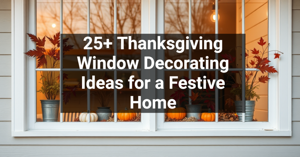 25+ Thanksgiving Window Decorating Ideas for a Festive Home