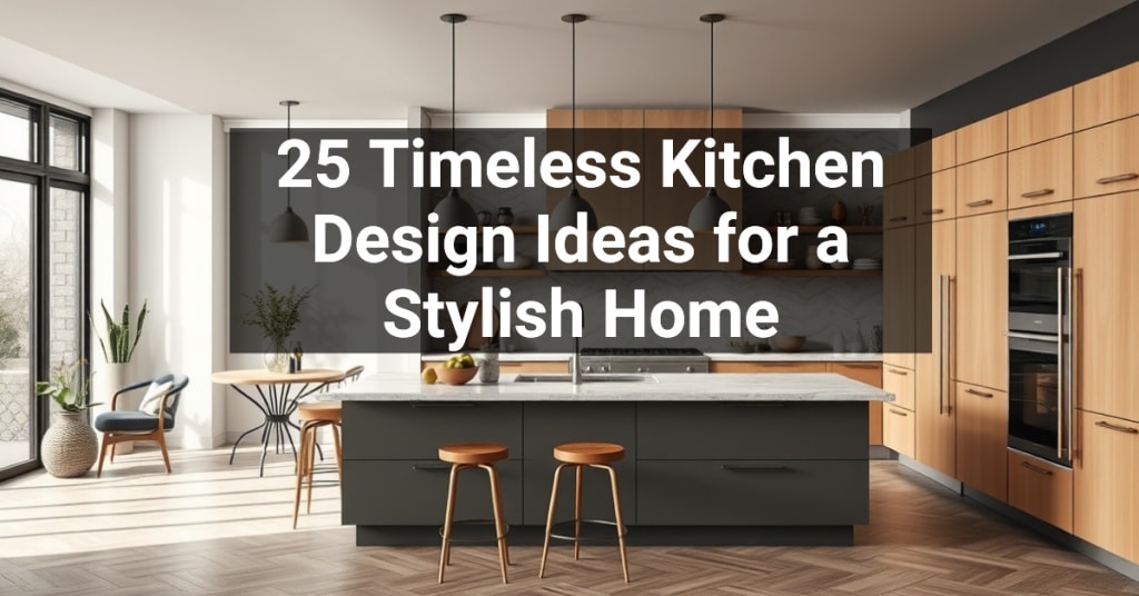 25 Timeless Kitchen Design Ideas for a Stylish Home