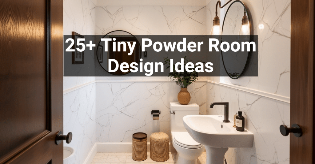 25+ Tiny Powder Room Design Ideas