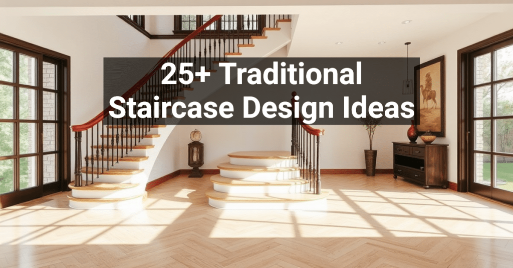 25+ Traditional Staircase Design Ideas