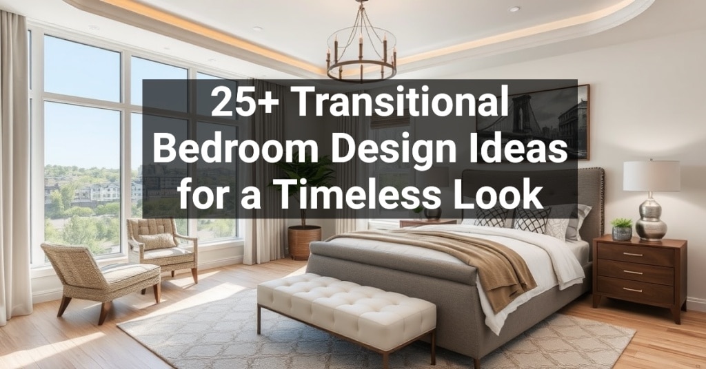 25+ Transitional Bedroom Design Ideas for a Timeless Look