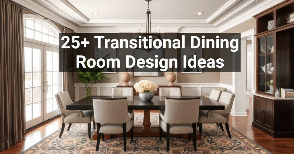 25+ Transitional Dining Room Design Ideas