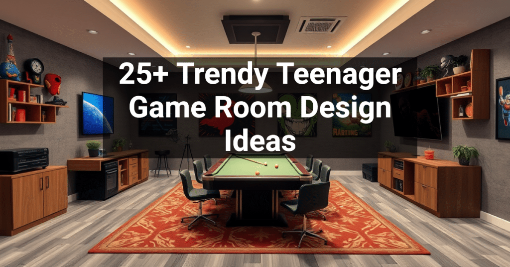 25+ Trendy Teenager Game Room Design Ideas