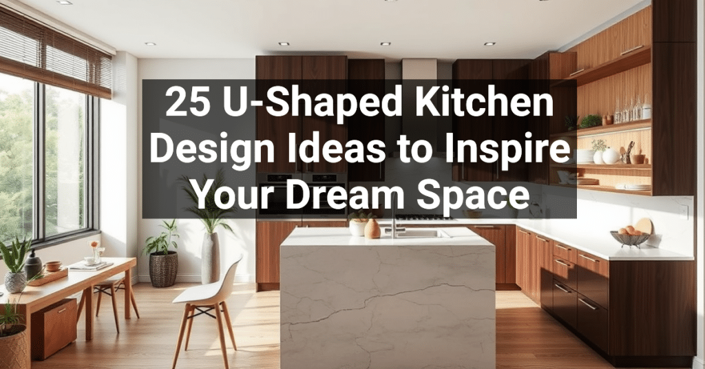 25 U-Shaped Kitchen Design Ideas to Inspire Your Dream Space