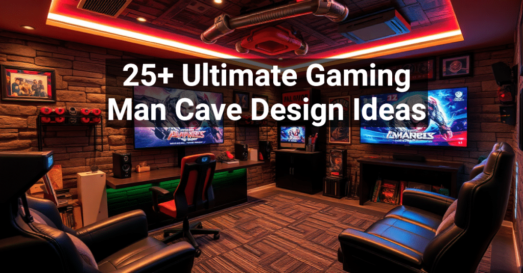 25+ Ultimate Gaming Man Cave Design Ideas