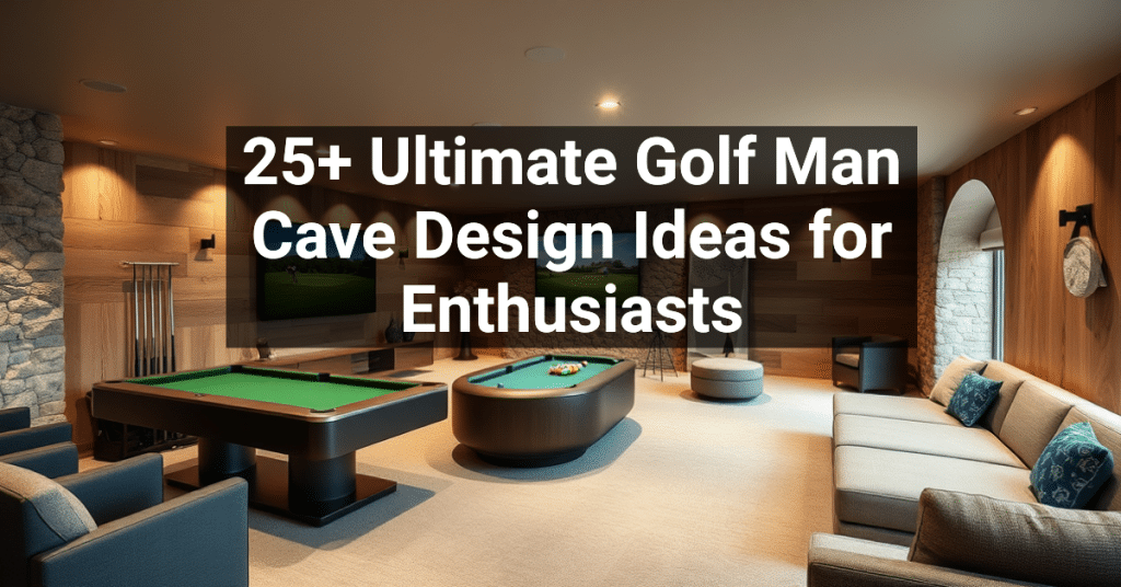 25+ Ultimate Golf Man Cave Design Ideas for Enthusiasts