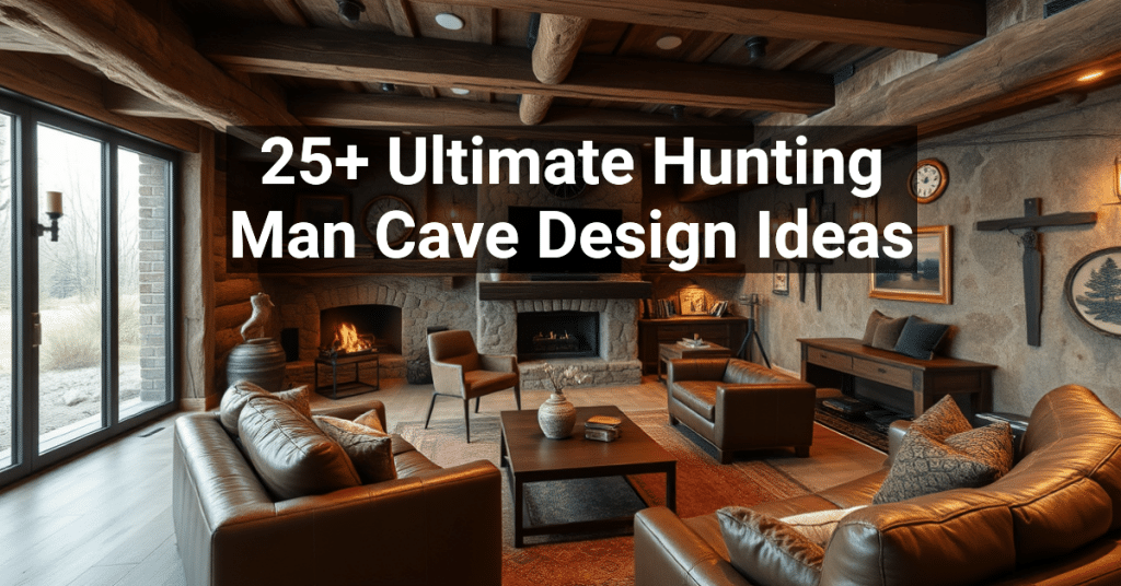 25+ Ultimate Hunting Man Cave Design Ideas