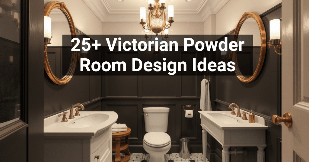 25+ Victorian Powder Room Design Ideas