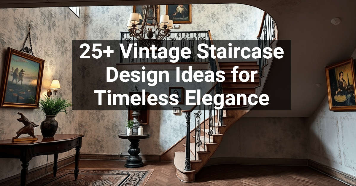 Vintage Staircase Design Ideas For Timeless Elegance Engineers And Architects Of America