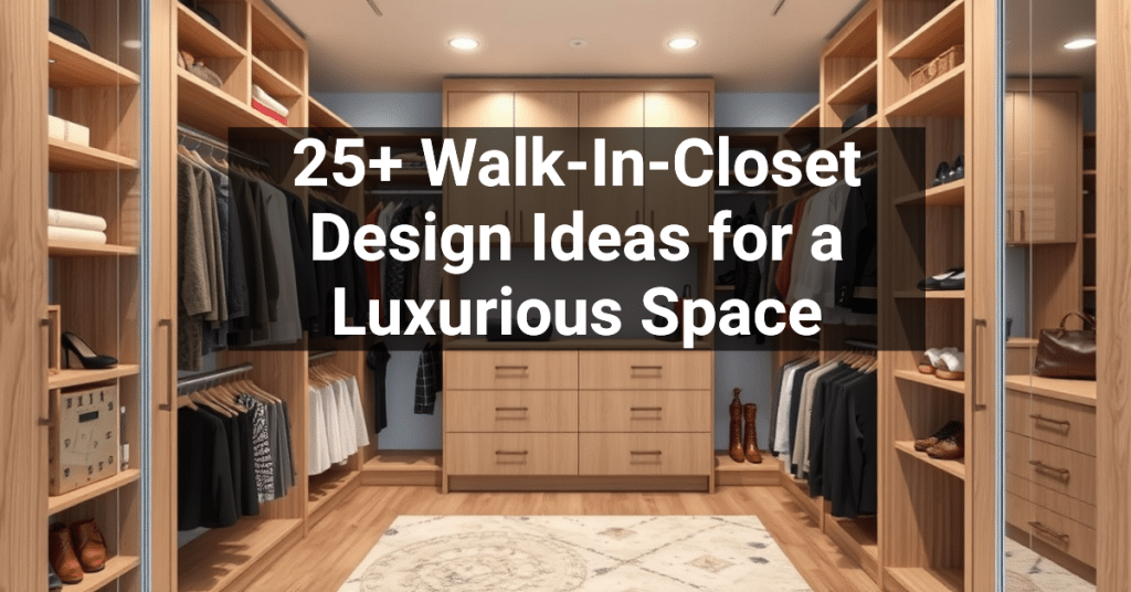 25+ Walk-In-Closet Design Ideas for a Luxurious Space