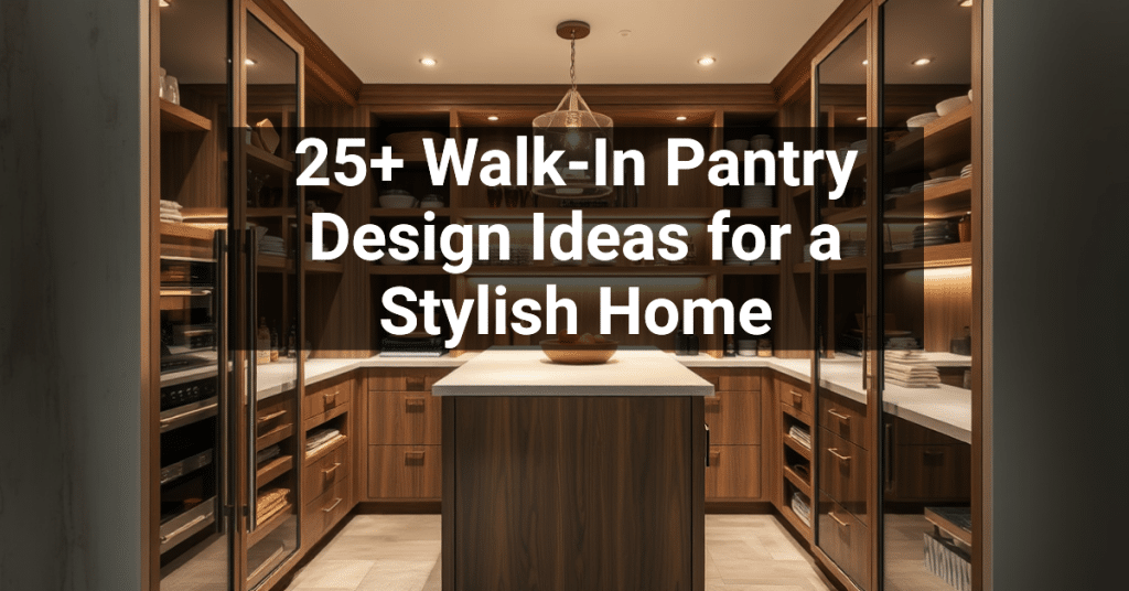 25+ Walk-In Pantry Design Ideas for a Stylish Home