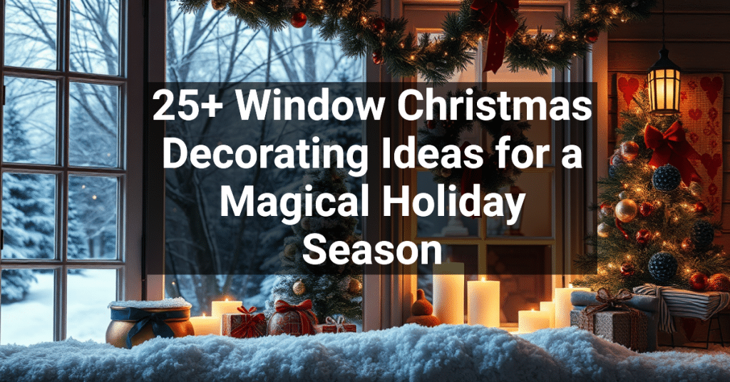 25+ Window Christmas Decorating Ideas for a Magical Holiday Season