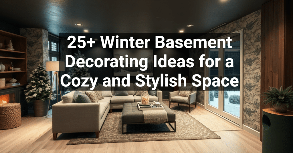 25+ Winter Basement Decorating Ideas for a Cozy and Stylish Space