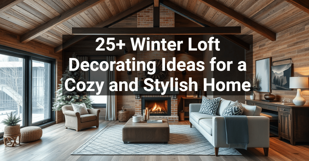 25+ Winter Loft Decorating Ideas for a Cozy and Stylish Home