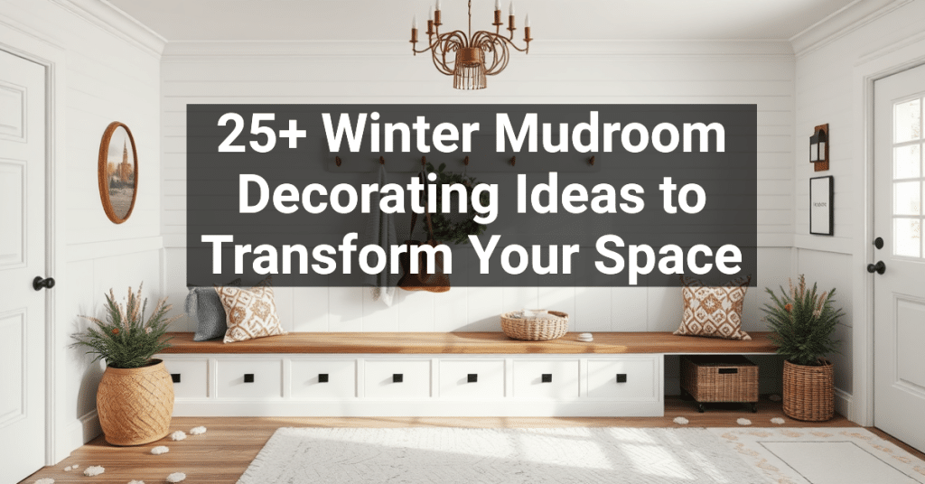 25+ Winter Mudroom Decorating Ideas to Transform Your Space