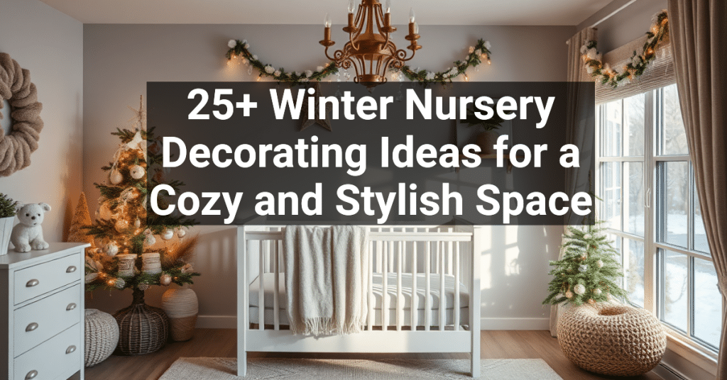 25+ Winter Nursery Decorating Ideas for a Cozy and Stylish Space