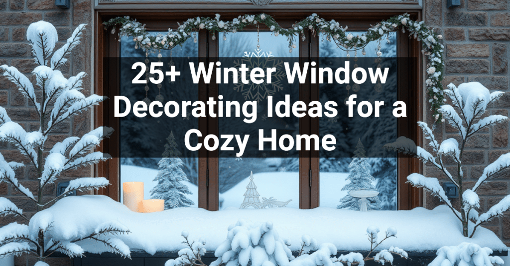 25+ Winter Window Decorating Ideas for a Cozy Home