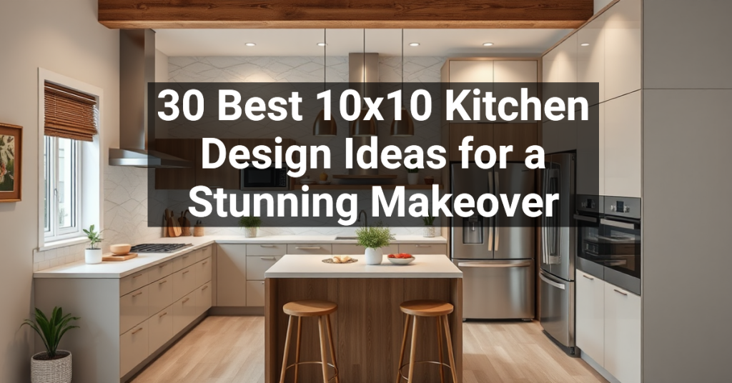 30 Best 10x10 Kitchen Design Ideas for a Stunning Makeover