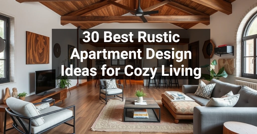 30 Best Rustic Apartment Design Ideas for Cozy Living