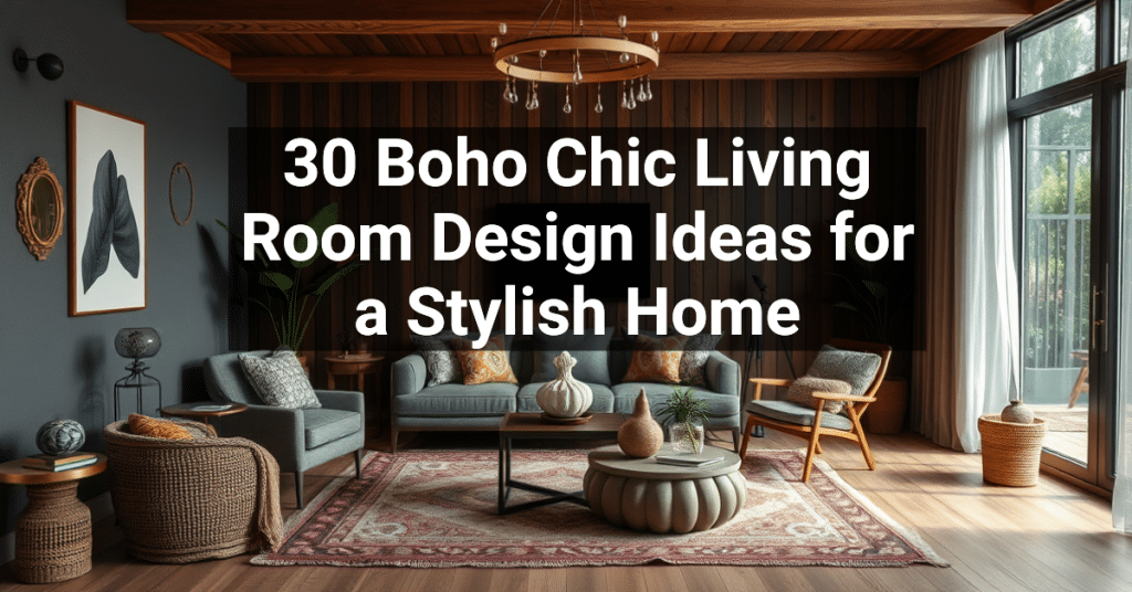 30 Boho Chic Living Room Design Ideas for a Stylish Home