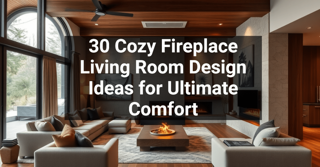 30 Cozy Fireplace Living Room Design Ideas for Ultimate Comfort