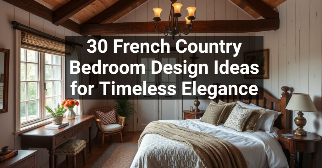 30 French Country Bedroom Design Ideas for Timeless Elegance