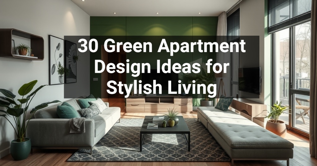 30 Green Apartment Design Ideas for Stylish Living