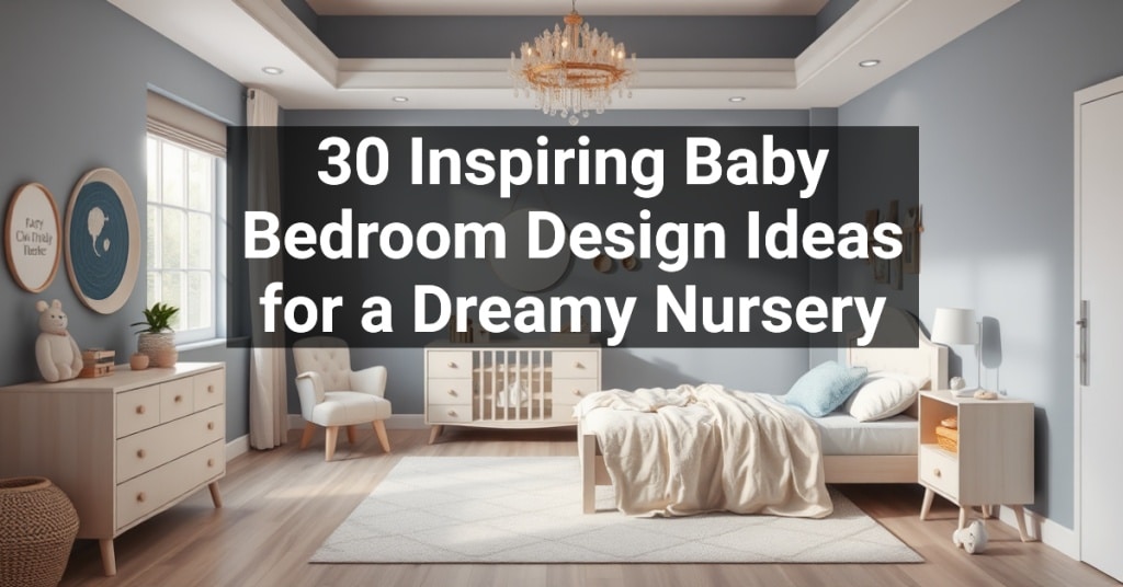 30 Inspiring Baby Bedroom Design Ideas for a Dreamy Nursery