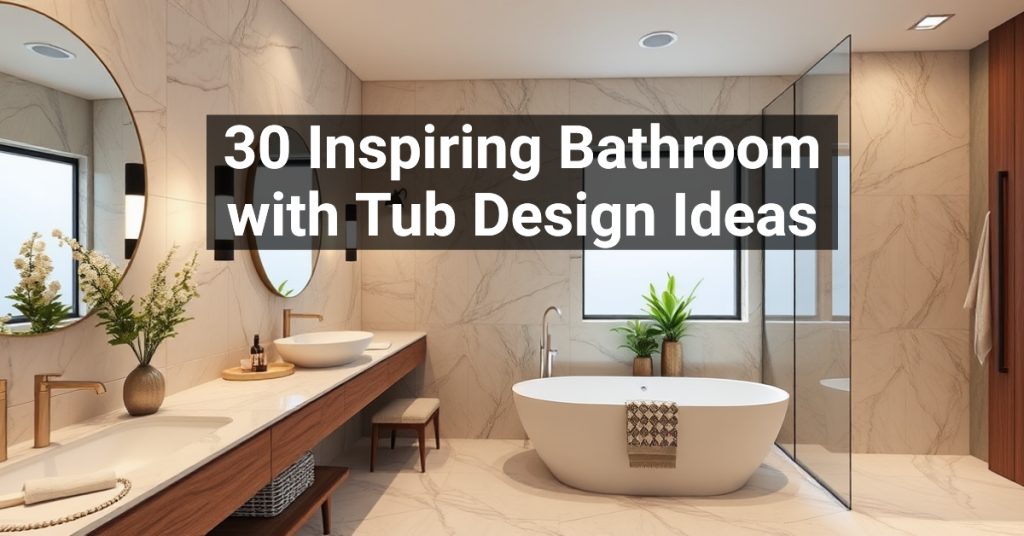 30 Inspiring Bathroom with Tub Design Ideas