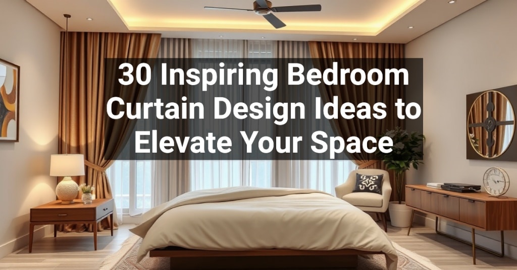 30 Inspiring Bedroom Curtain Design Ideas to Elevate Your Space