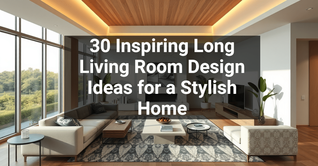 30 Inspiring Long Living Room Design Ideas for a Stylish Home