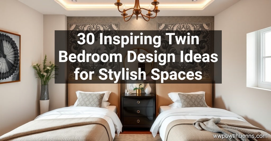 30 Inspiring Twin Bedroom Design Ideas for Stylish Spaces