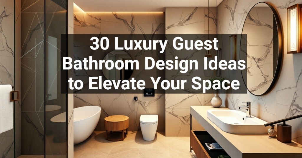 30 Luxury Guest Bathroom Design Ideas to Elevate Your Space