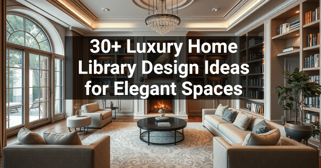 30+ Luxury Home Library Design Ideas for Elegant Spaces