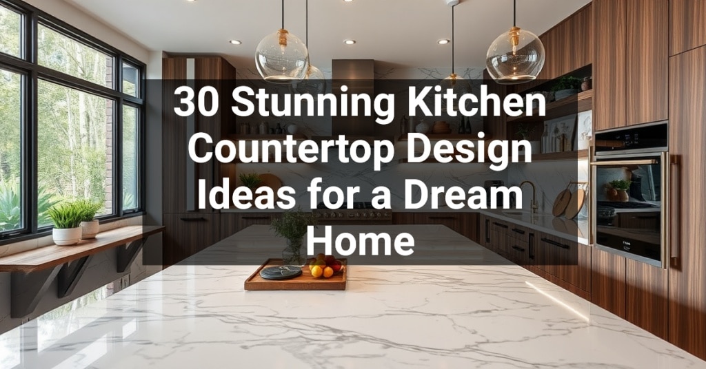 30 Stunning Kitchen Countertop Design Ideas for a Dream Home