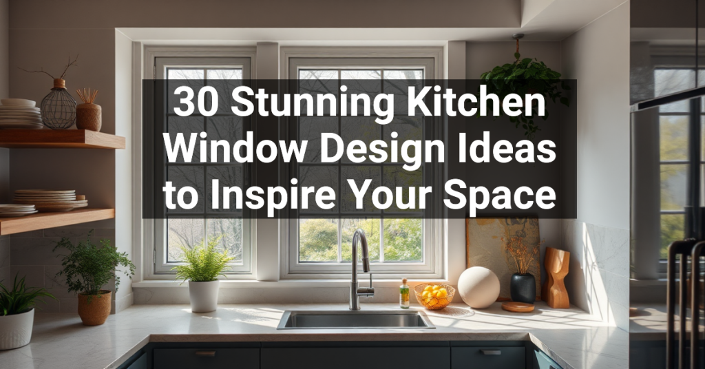 30 Stunning Kitchen Window Design Ideas to Inspire Your Space