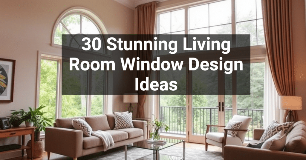 30 Stunning Living Room Window Design Ideas