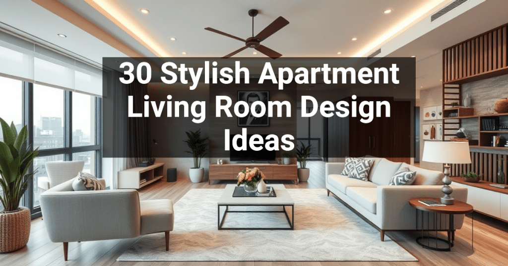 30 Stylish Apartment Living Room Design Ideas